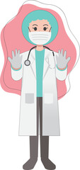 doctor and patient	
