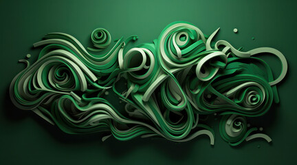Coiled, narrow shapes background