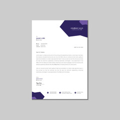 Letterhead design template.
