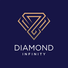 Diamond design element vector icon with creative idea for business person