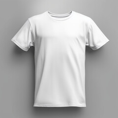 mockup of a flat lay white tshirt