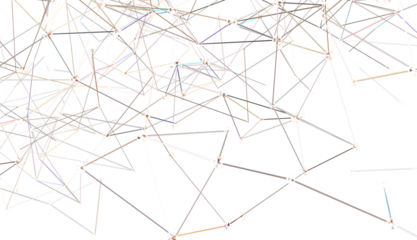 Motion of digital data flow. Communication and technology network concept with moving lines and dots