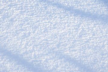Winter snow. Snow texture Top view of the snow. Texture for design. Snowy white texture.