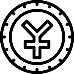 Fototapeta premium Yuan icon