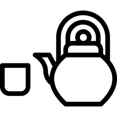 Tea set icon