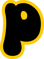 Funny Yummy font text glyph vector design