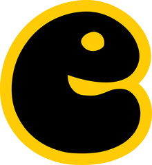 Funny Yummy font text glyph vector design