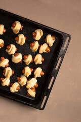 Pigs in a blanket, traditional festive Christmas food