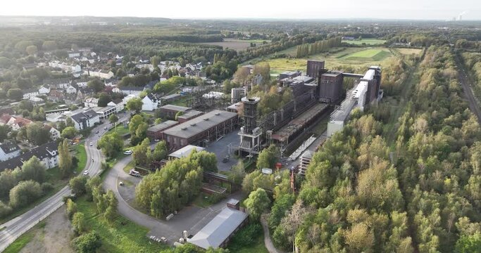 The Kokerei Hansa coking factory and industrial complex in Dortmund, which is a museum, nature park, and event location in the Dortmund district of Huckarde.