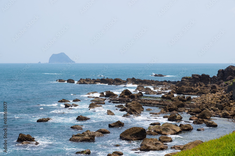 Wall mural Taiwan north sea coast ocean