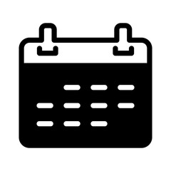 Calendar icon using line style