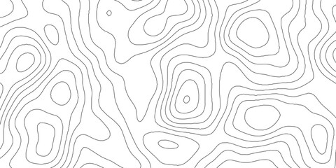 Abstract background of the topographic contours map with geographic line map .white wave paper curved reliefs abstract background .vector illustration of topographic line contour map design . - obrazy, fototapety, plakaty