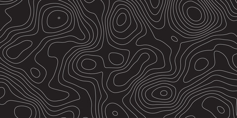 Abstract background of the topographic contours map with geographic line map .Imitation of a geographical mountain reliefs background .vector illustration of topographic line contour map design .