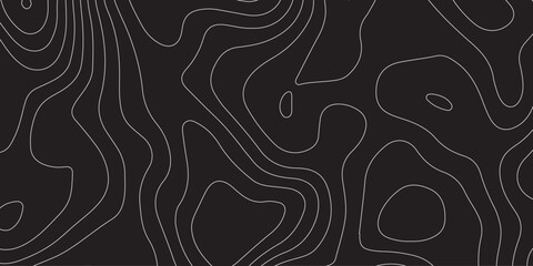 Abstract background of the topographic contours map with geographic line map .Imitation of a geographical mountain reliefs background .vector illustration of topographic line contour map design .