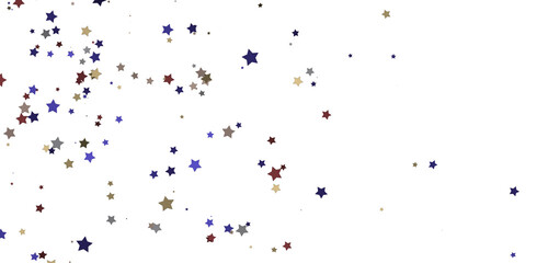 Twinkling Yuletide Skies: Breathtaking 3D Illustration of Falling Christmas Starlights