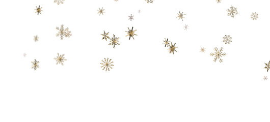 Frosty Snowfall: Mesmeric 3D Illustration Depicting Descending Holiday Snowflakes