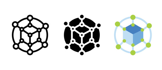 Obraz premium Nanotechnology icon