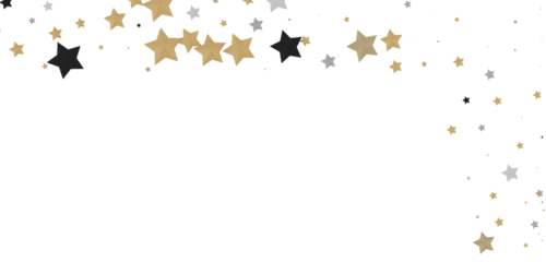 Festive Celestial Cascade: Mesmerizing 3D Illustration of Descending Christmas Stars