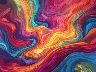colorful movement abstract art