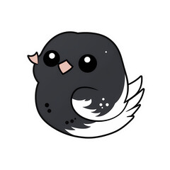 Bird  kawaii sticker png transparent file