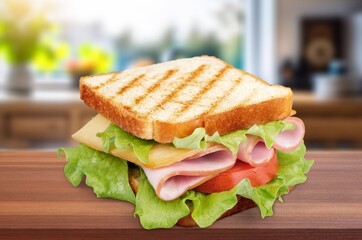 Photo of fresh tasty cheese burger