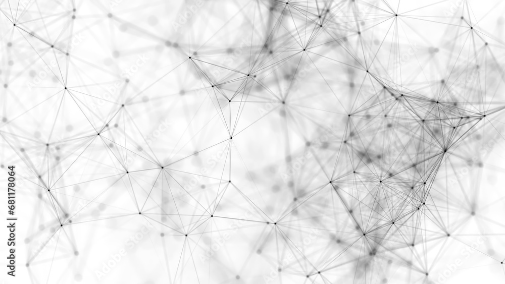 Poster black plexus on a white background.