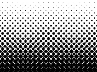 Pattern based on traditional Islamic ornament. Disappearing effect. Short fade out . Black and white.