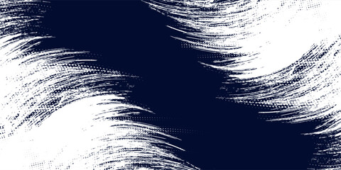 Obraz premium Dots halftone white and blue color pattern gradient grunge texture background. Dots pop art comics sport style vector illustration.