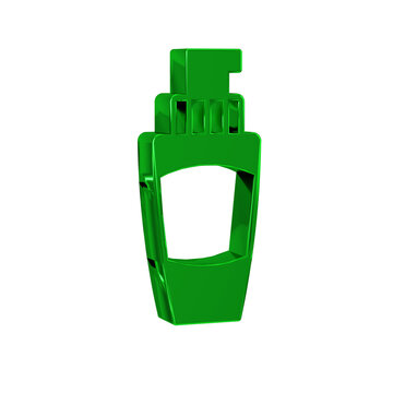 recommend clip art: Green Tube of hand cream icon isolated on transparent background.