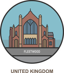 Obraz premium Fleetwood. Cities and towns in United Kingdom