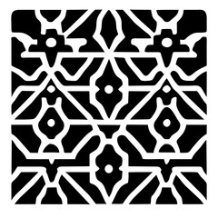 Fototapeta premium black and white seamless pattern