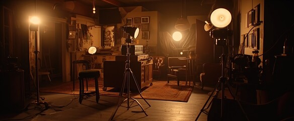 film scene with anamorphic lens flare and realistic lighting