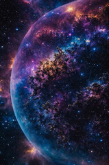 Obraz na płótnie Canvas Nebula Abstract background