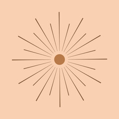 Obraz premium Sun, Sunburst, Moon shine, Moonlight.