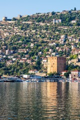 Marina in Alanya, Turkish Riviera on Mediterranean Coast, Antalya, Turkey