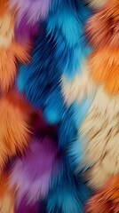 Fur Colorful modern hand drawn trendy abstract pattern