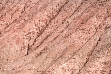 Natural background of red soil at John Day Fossil Beds National monument