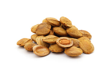 Pile of apricot kernels.