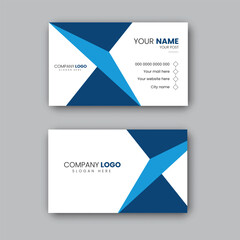 Naklejka premium Corporate creative business card design premium vector.