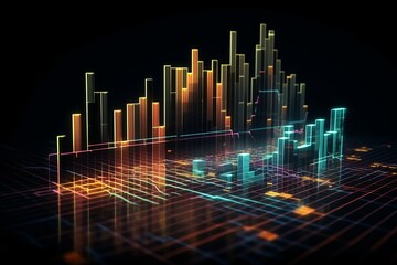 Data Analysis Graph Background