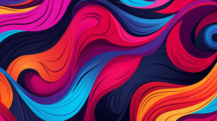 Fototapeta premium Colorful modern hand drawn trendy abstract pattern
