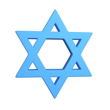 blue star of david symbol clip art preview