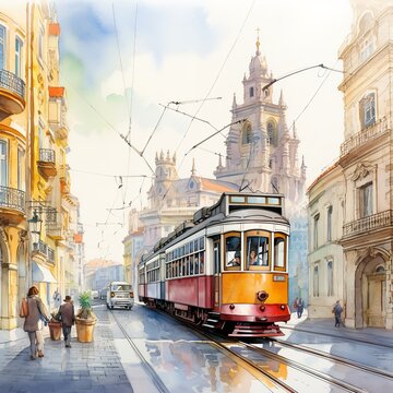 Zeitreise in Lissabon: Die Straßenbahn und die Stadt © Katja