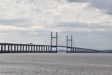 the prince of wales bridge carrying the M4 across the Severn estuary