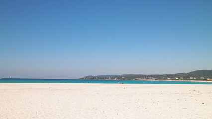 Fototapeta premium Coastal area in Vada, Tuscany, Italy.