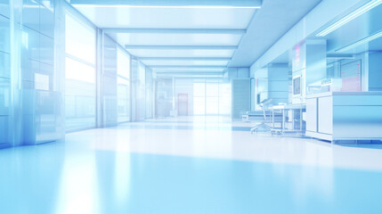 Abstract medical, Blurred interior of hospita background.