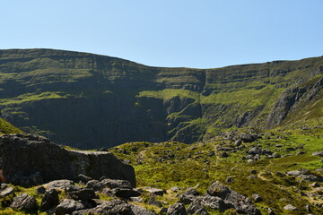 Coumshingaun Corrie Lake and the surrounding of Comeragh Mountains