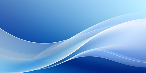 Naklejka premium Abstract smooth white wave on blue background 