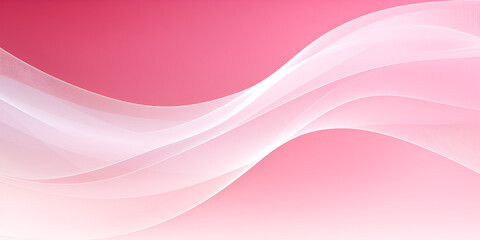 Abstract smooth white wave on pink background 