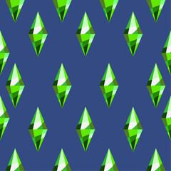 Patterns with diamonds on a dark blue background